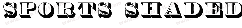 sports shaded字体转换